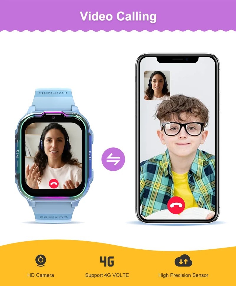 DH20 4G Kids GPS Video Call Smart Watch - detail 04