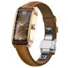 Rose Gold Case/Brown Strap