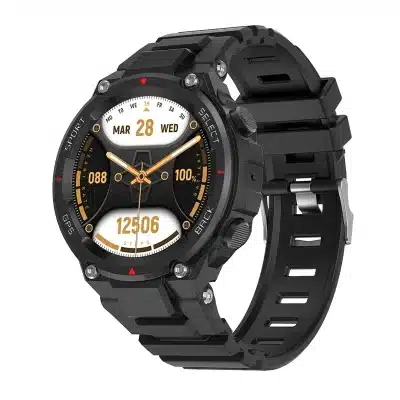 DT5 Sport 1.45-Inch HD GPS Smart Watch with Compass, Bluetooth Calling, IP68 and 550mAh Battery
