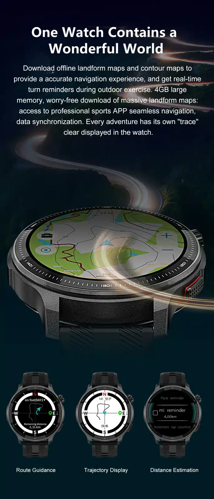 DTG6 GPS smart watch detail image 9