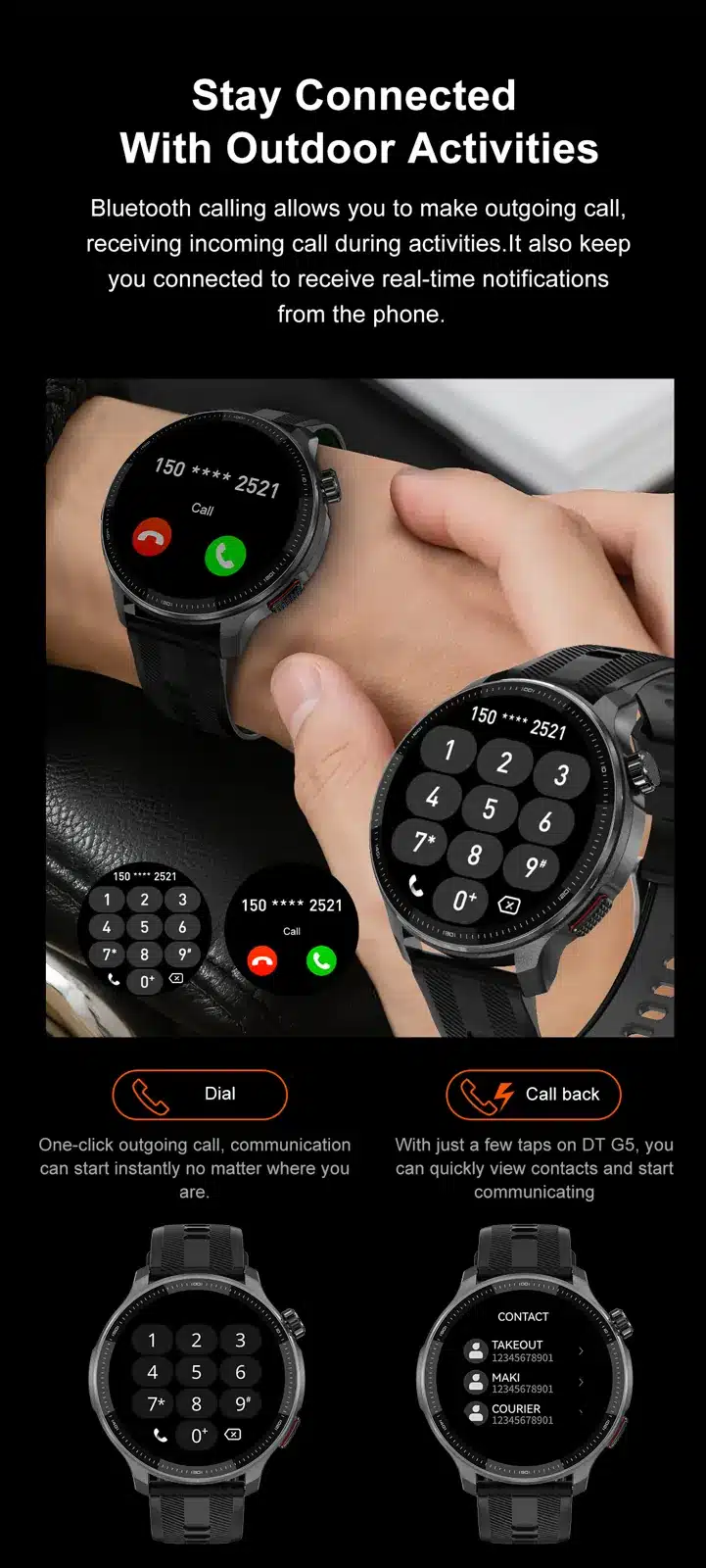 DTG6 GPS smart watch detail image 19