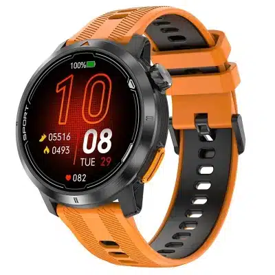 DTG9 1.32-Inch AMOLED GPS Smart Watch with Offline Maps, Compass, Altimeter, 3ATM and Bluetooth Calling