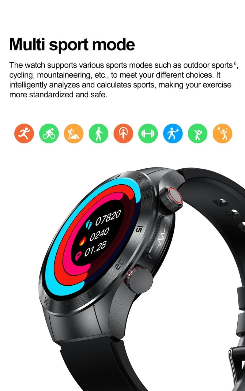 E800 Silicone Strap AMOLED Smart Watch - detail 17