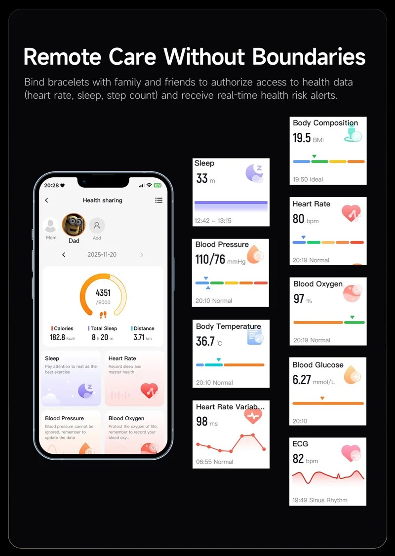 E900 Screenless Fitness Smart Band - detail 18