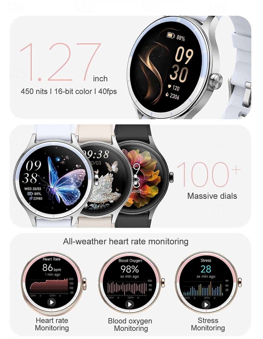 DR06 Elegant Round Smart Watch - detail 02