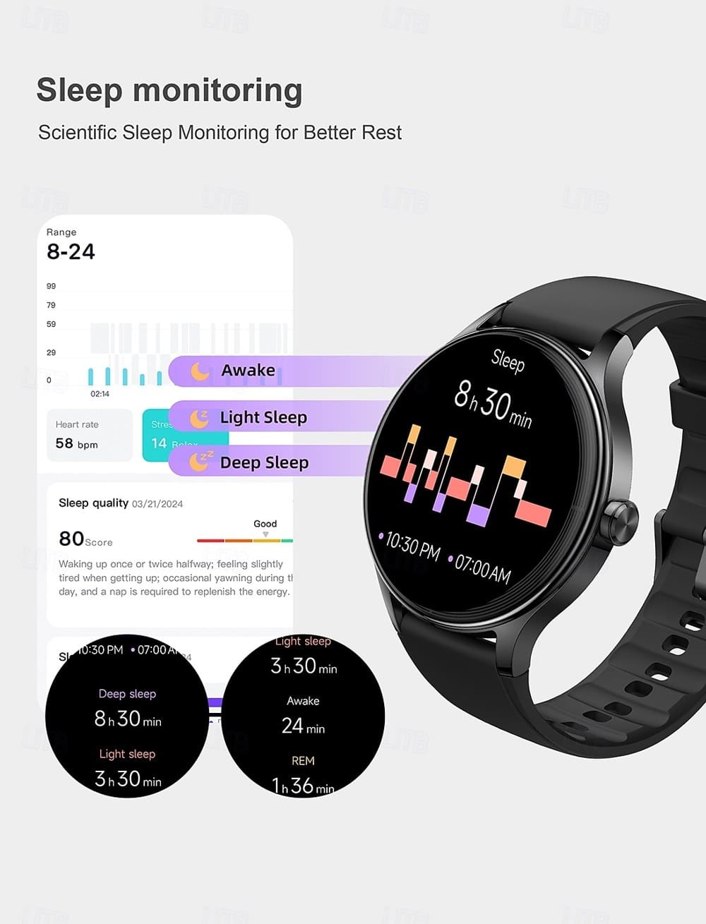 DR06 Elegant Round Smart Watch - detail 07