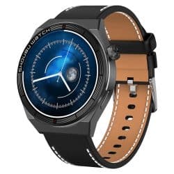 ET 3 Pro Calling Smart Watch - variant black leather strap