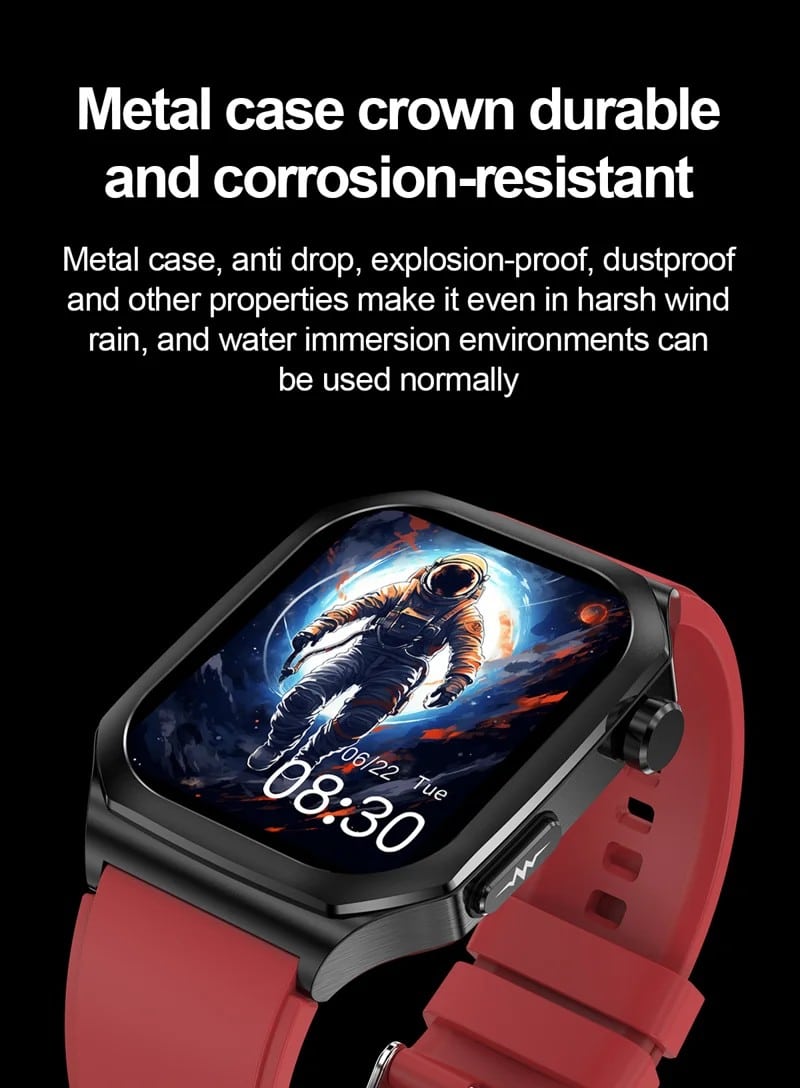 ET280 Leather Strap AMOLED Smart Watch - detail 05