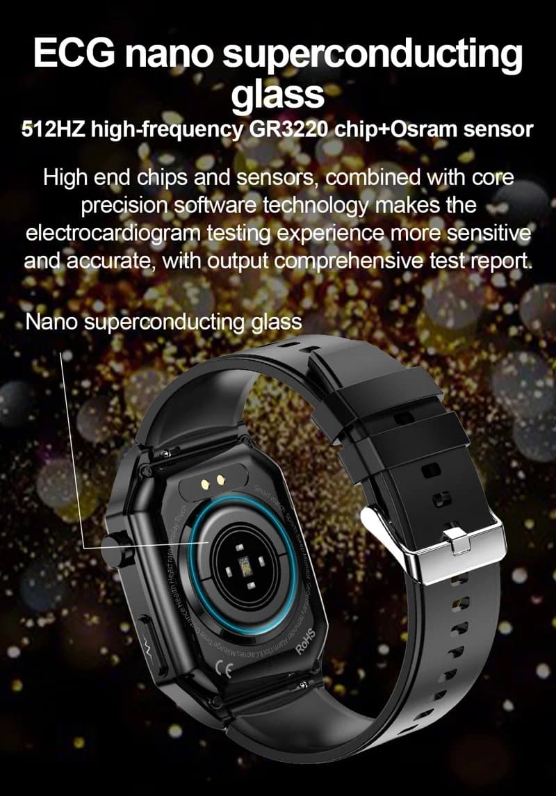 ET280 Leather Strap AMOLED Smart Watch - detail 06
