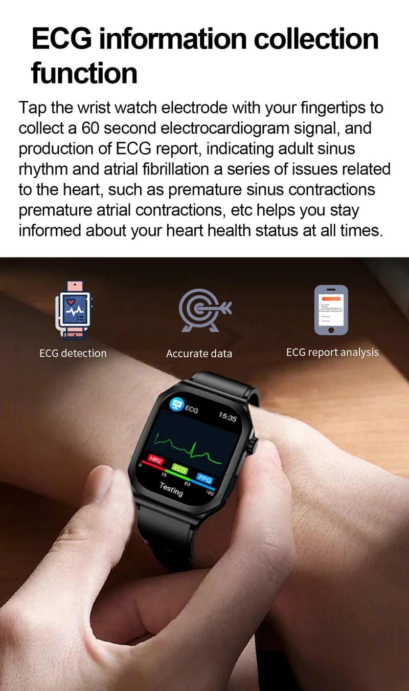 ET280 Leather Strap AMOLED Smart Watch - detail 07