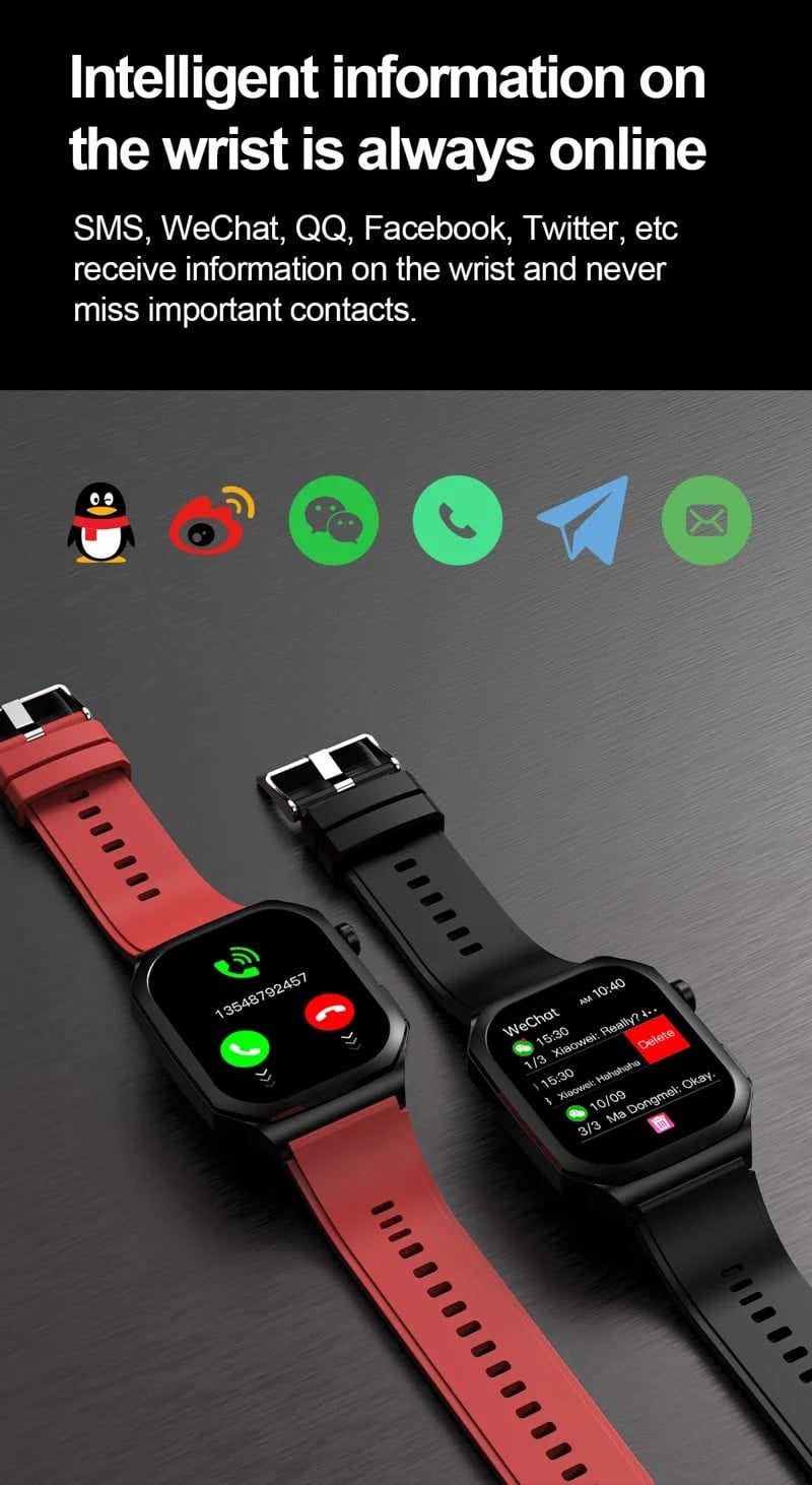 ET280 Leather Strap AMOLED Smart Watch - detail 23