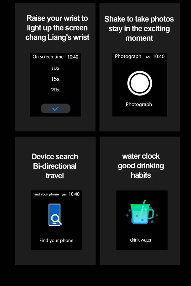 ET280 Leather Strap AMOLED Smart Watch - detail 27