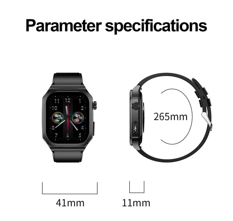 ET280 Leather Strap AMOLED Smart Watch - detail 29