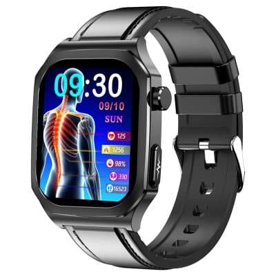 ET280 Leather Strap AMOLED Smart Watch - gallery 01