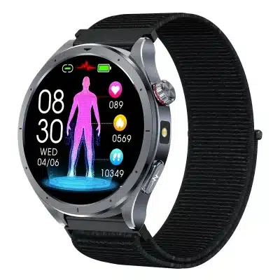 ET472 1.53-Inch ECG Smart Watch with AI GPT Assistant, Built-In Flashlight, Bluetooth Calling, IP68 and Wellness Trends