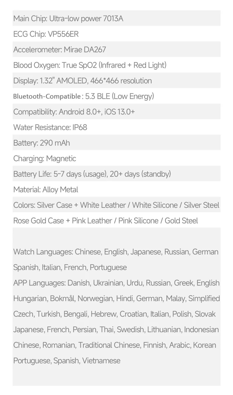 ET493 AMOLED Health Smart Watch - detail 23