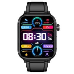 ET570 Leather Strap ECG Wellness Smart Watch - gallery 02