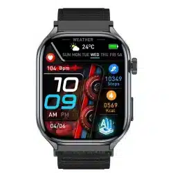 ET572 2.0-Inch HD Smart Watch with ECG, PPG, AI Q&A, LED Flashlight, Bluetooth Calling and IP68 - Image 8
