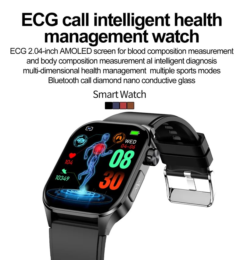 ET580 AMOLED Health Smart Watch - detail 01
