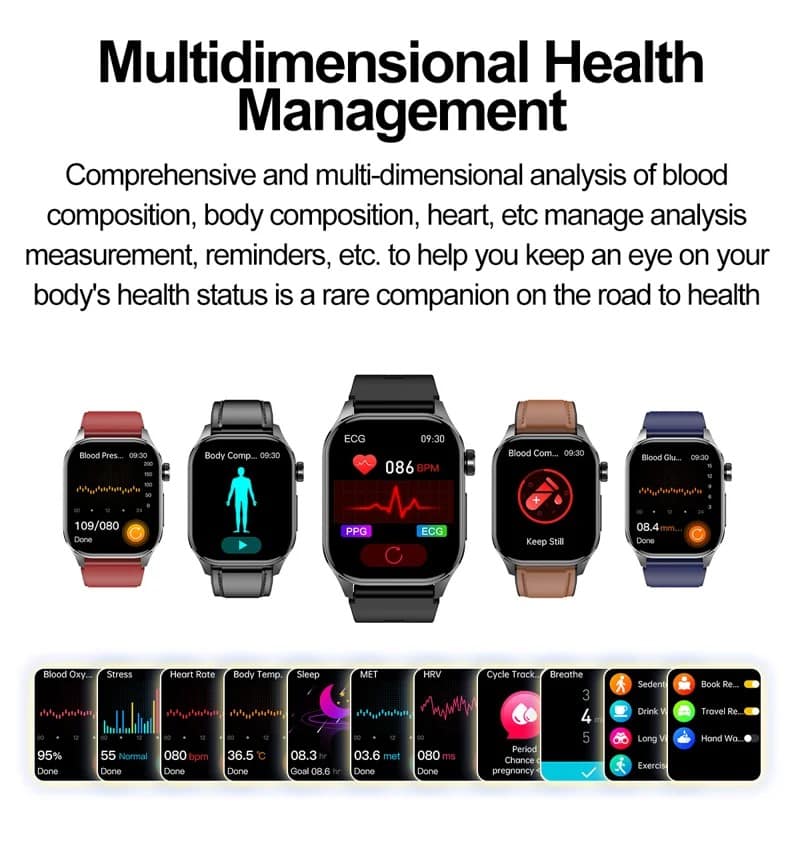 ET580 AMOLED Health Smart Watch - detail 19