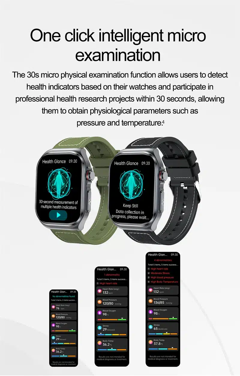 ET585 smart watch general wellness feature overview