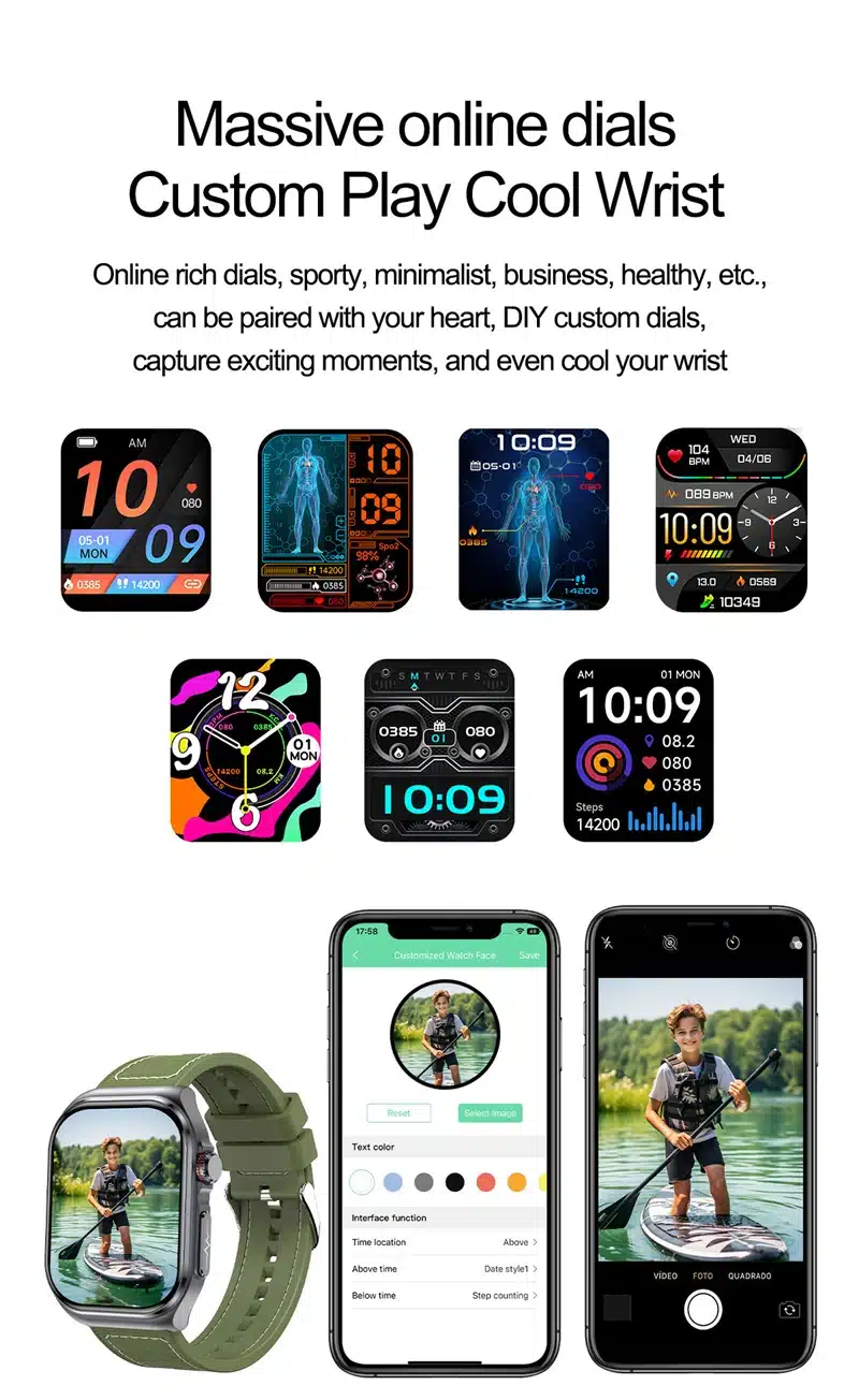 ET585 smart watch companion app features