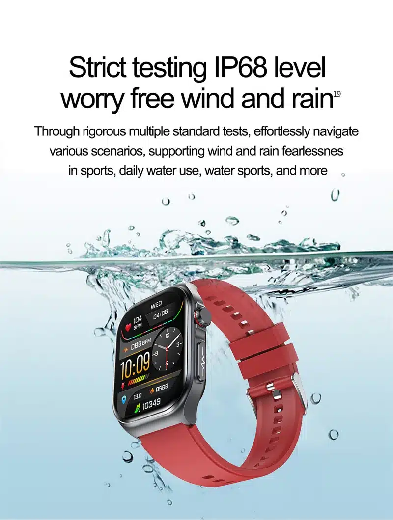 ET585 smart watch activity tracking interface