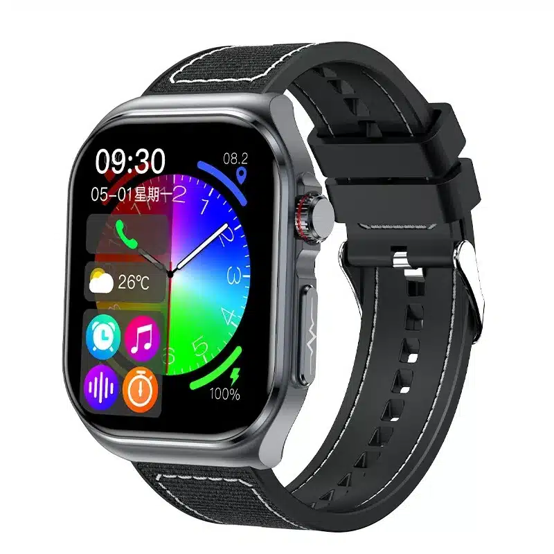 wearablemaster-et585-2-04-inch-amoled-smart-watch-with-bluetooth-calling-nfc-activity-tracking-and-wellness-tools-gallery-01 ET585 2.04-Inch AMOLED Smart Watch with Bluetooth Calling, NFC, Activity Tracking and Wellness Tools - Image 1