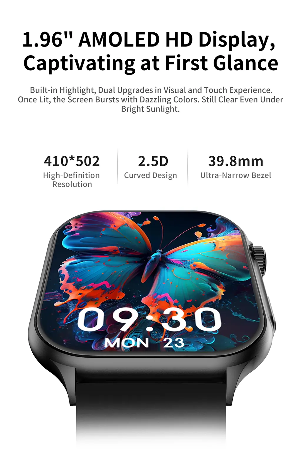F101 AMOLED smart watch detail image 4