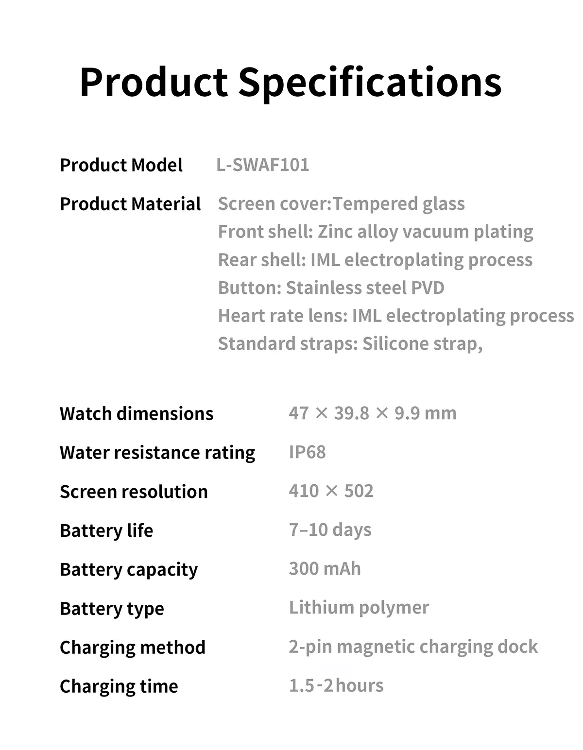 F101 AMOLED smart watch detail image 21