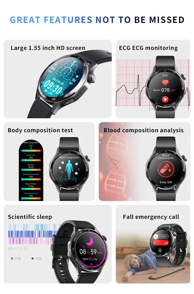 F210 ECG Bluetooth Calling Smart Watch - detail 03