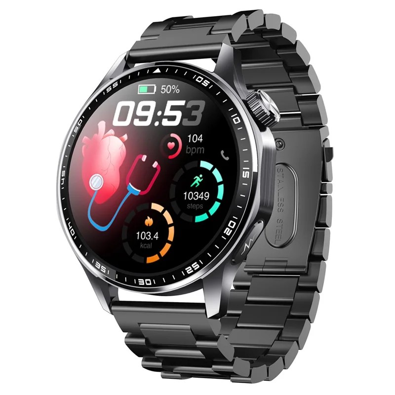 F210 1.55-Inch ECG Bluetooth Calling Smart Watch with 150+ Sports Modes, Fall SOS, 380mAh Battery and Six Strap Options - gallery-01 F210 ECG Bluetooth Calling Smart Watch - gallery 01