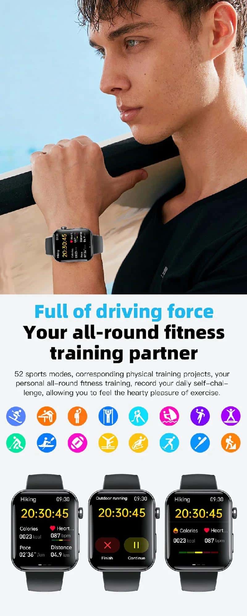 F300 HD Calling Smart Watch - detail 16