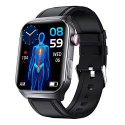 F320 Health Smart Watch - variant black leather