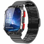F407 Rugged Steel Strap Smart Watch - gallery 01