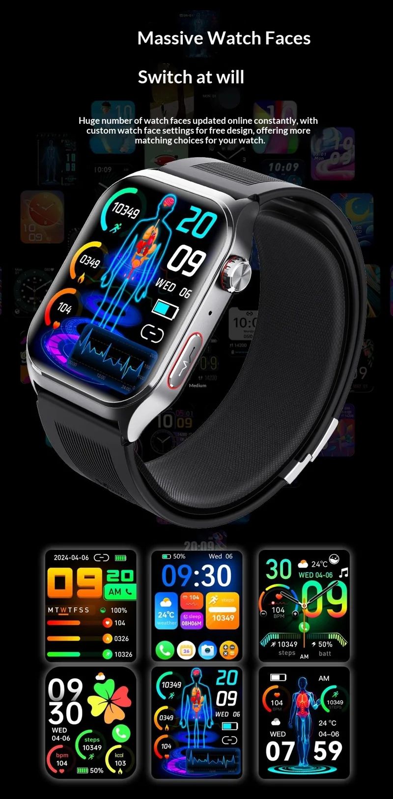 F520 Air-Pump Health Smart Watch - detail 24