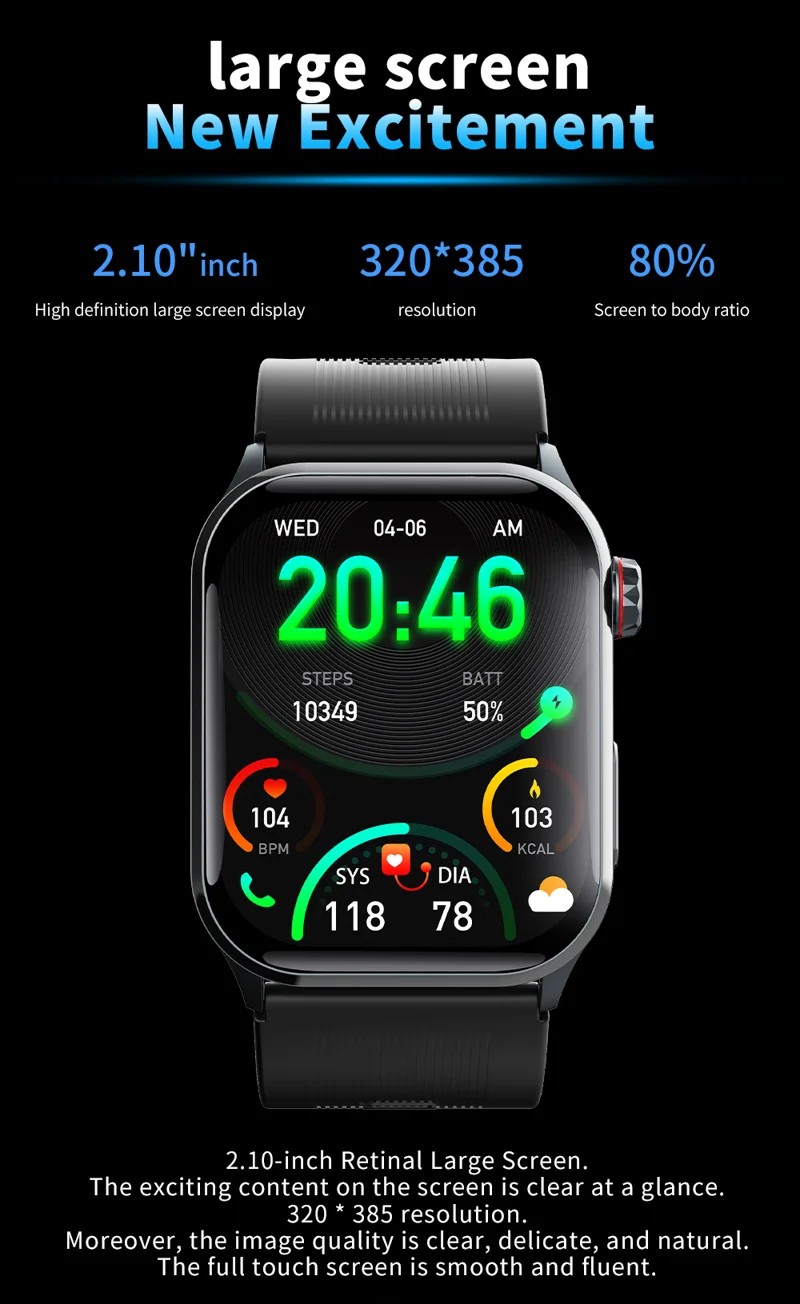 F530 Air-Pump Health Smart Watch - detail 03