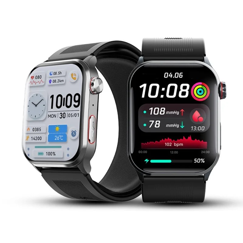 F530 Smart Watch with 2.10-Inch IPS Display, Air-Pump Blood Pressure Measurement Technology, ECG and Heart Rate Wellness Tools, SOS and Fall Alerts, Sleep Tracking, 136 Sports Modes, Bluetooth 5.3 and 400mAh Battery - gallery-01 F530 Air-Pump Health Smart Watch - gallery 01