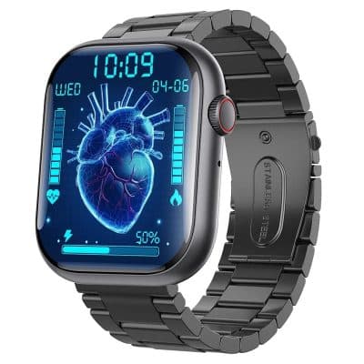 F70 3-Bead Steel Band Large-Screen Smart Watch - gallery 01