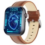 F70 Brown Leather Band Large-Screen Smart Watch - gallery 01