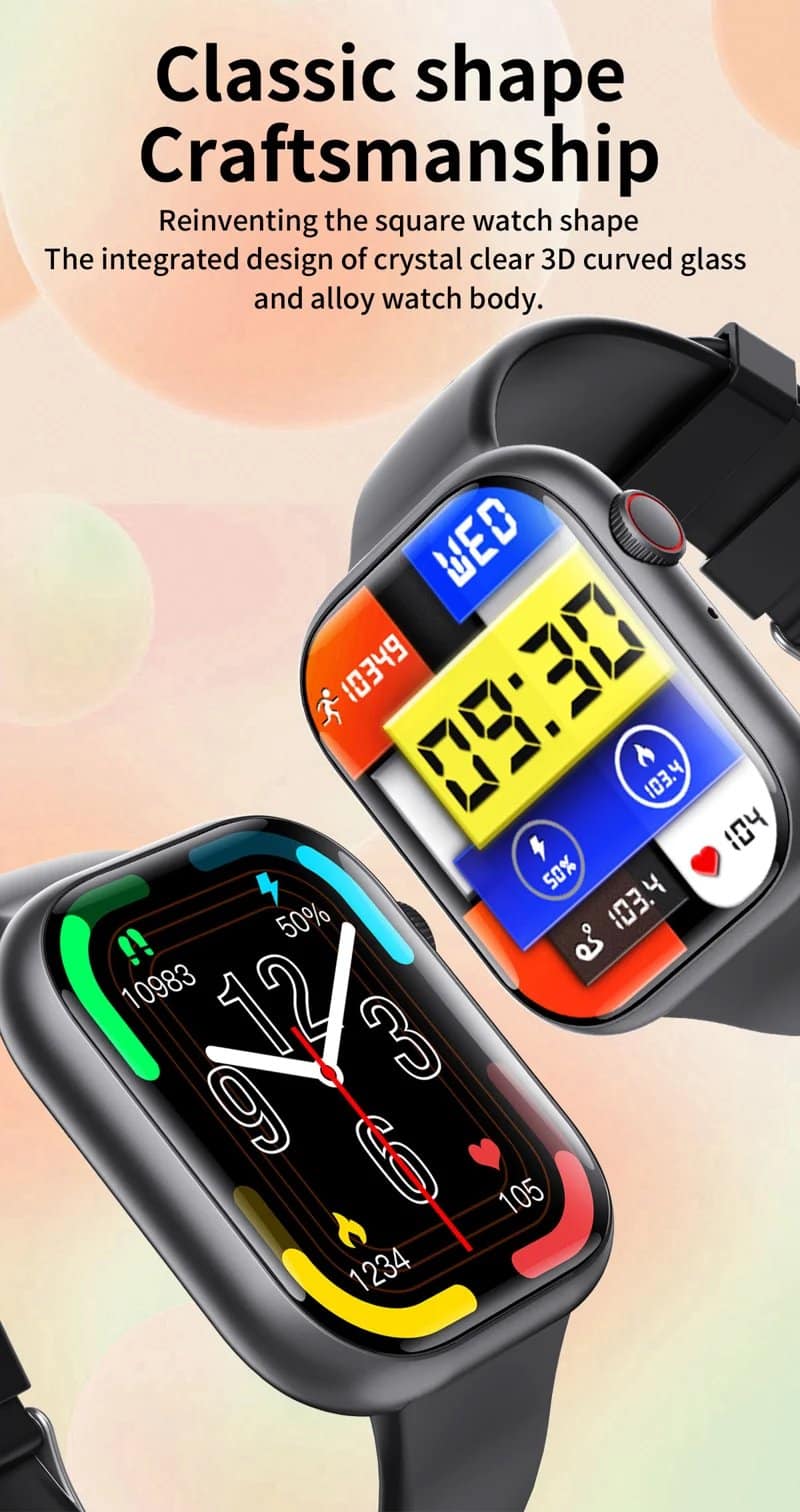 F70 Silicone Strap Large-Screen Smart Watch - detail 03