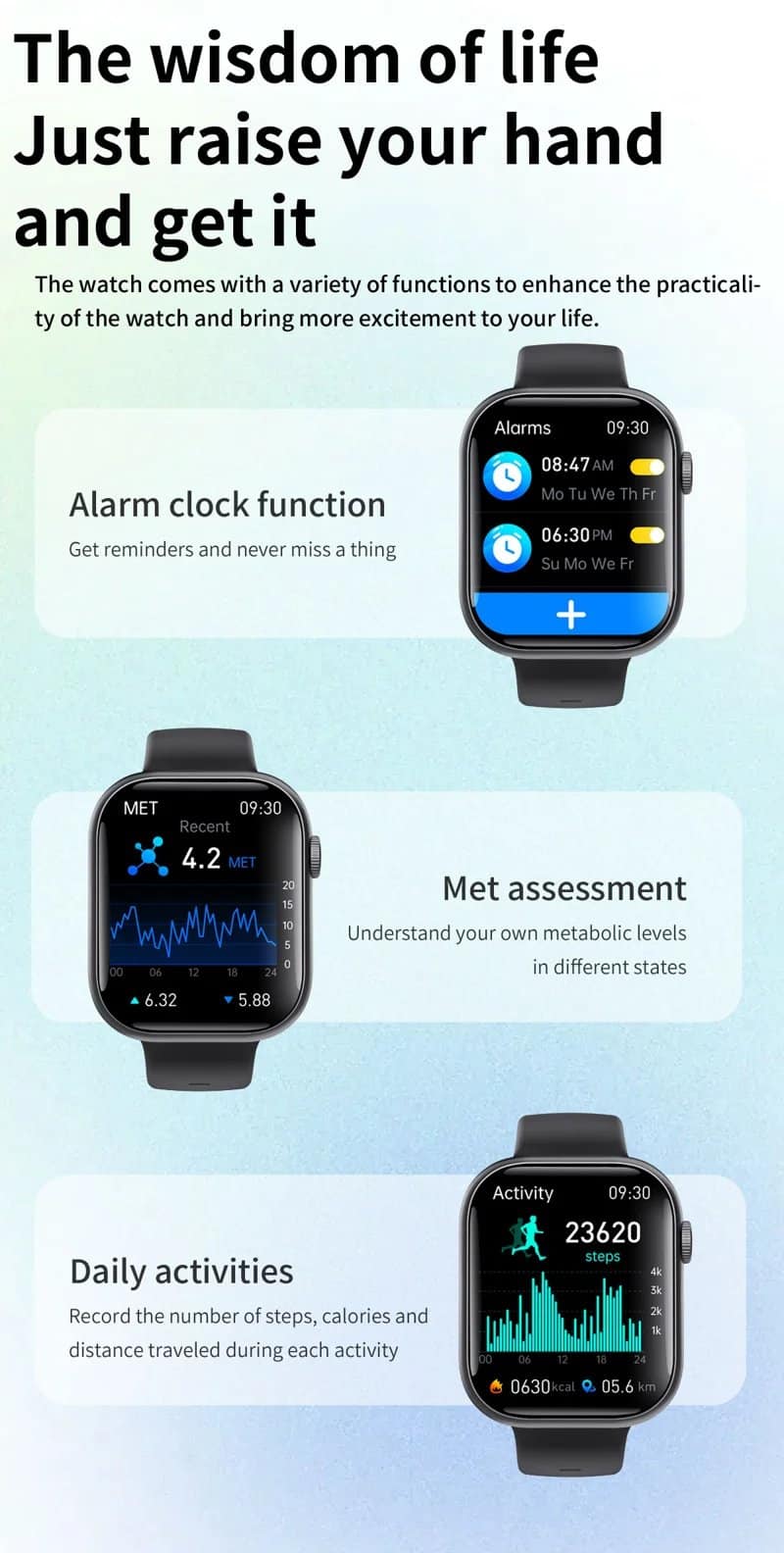 F70 Silicone Strap Large-Screen Smart Watch - detail 18