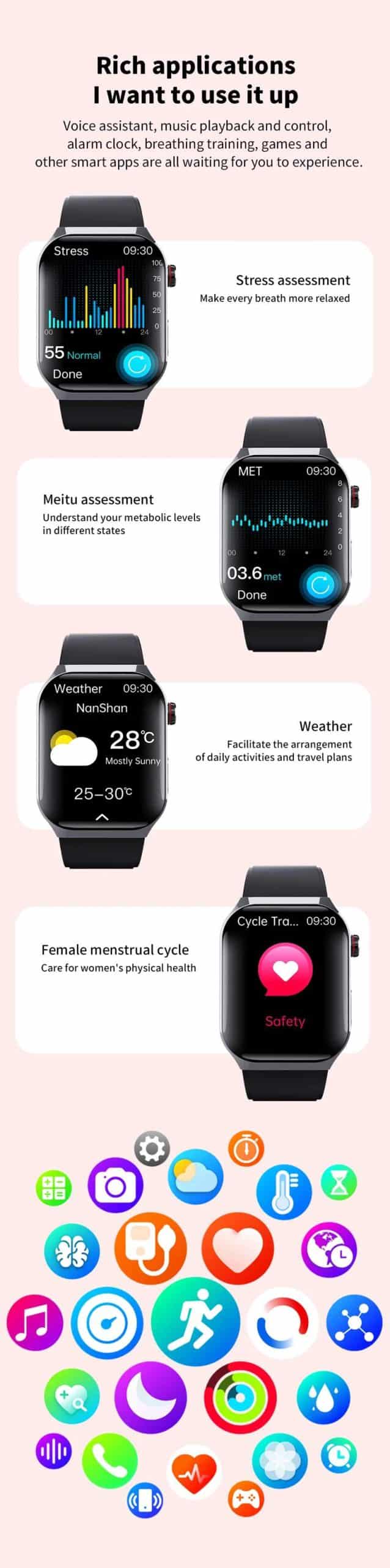 F700 Health and Fitness Smart Watch - detail 23
