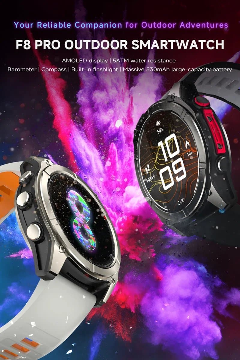 F8 Pro Outdoor AMOLED Smart Watch - detail 01
