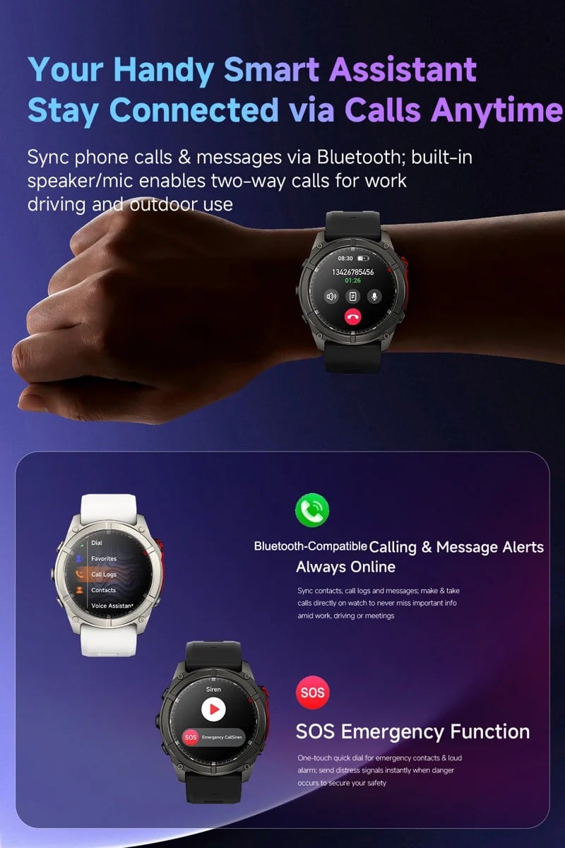 F8 Pro Outdoor AMOLED Smart Watch - detail 07