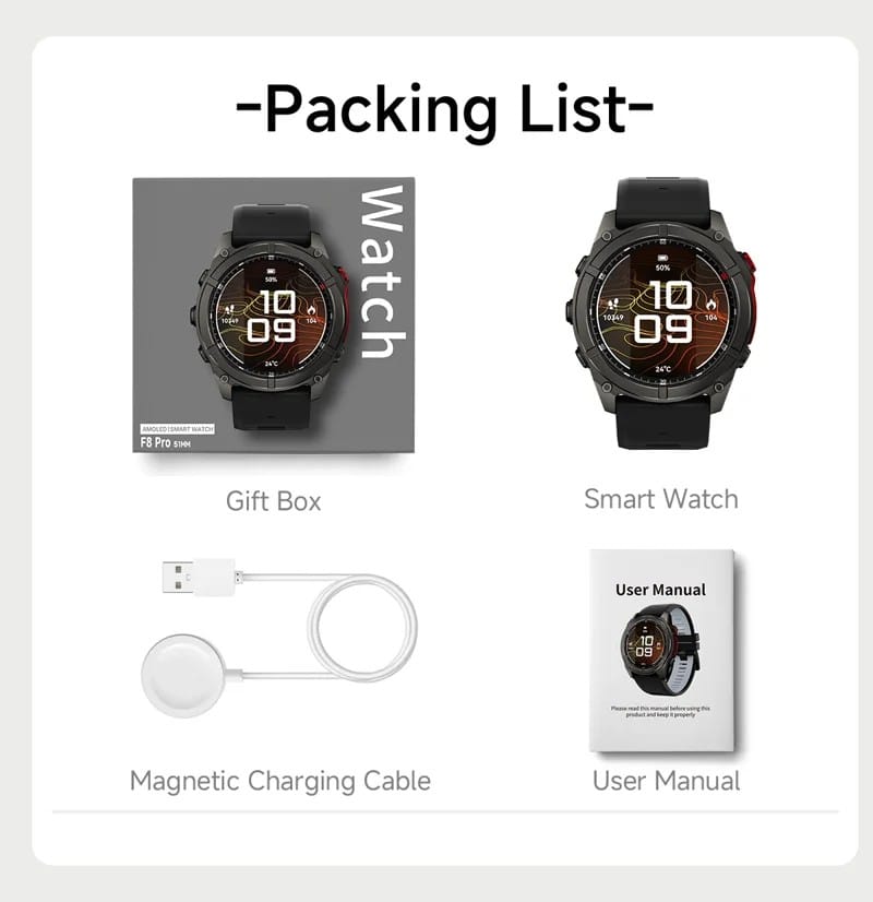F8 Pro Outdoor AMOLED Smart Watch - detail 16
