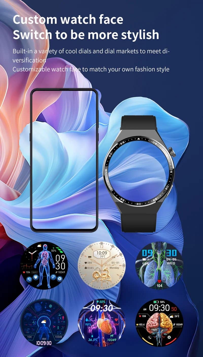 F800 Silicone Strap Round-Screen Smart Watch - detail 19