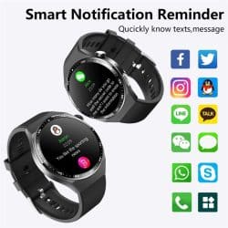 F800 Silicone Strap Round-Screen Smart Watch with 1.55-Inch 360x360 IPS Display, Bluetooth 5.3 Calls, 150+ Sports Modes, IP67, Voice Assistant and 350mAh Battery - Image 3