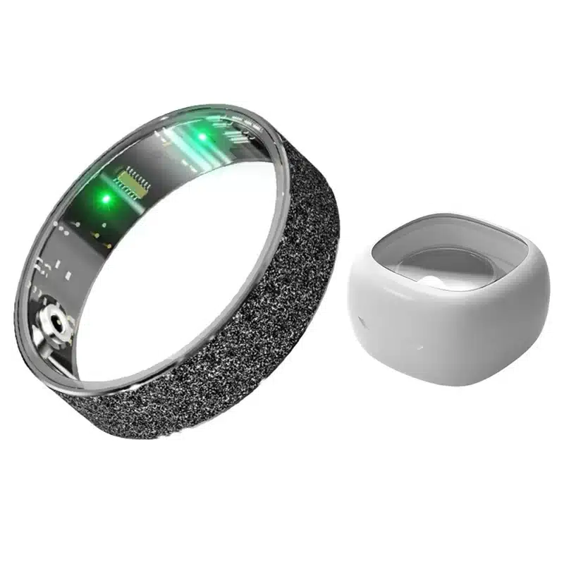 wearablemaster frosted bluetooth compatible sleep health monitoring smart ring stainless steel finger ring with cha gallery 01 Vring-3 smart ring product image