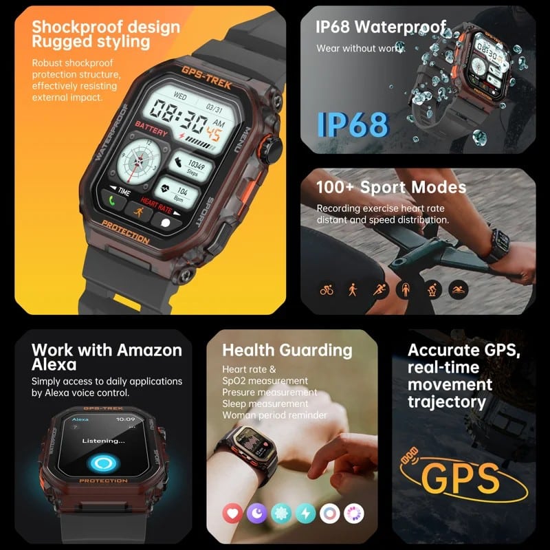 FT61 GPS Smart Watch - detail 02